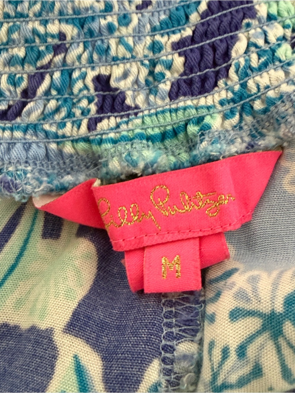 Lilly Pulitzer Royal Purple Dahlia scallop pull on shorts Koalafications - Picture 2 of 16